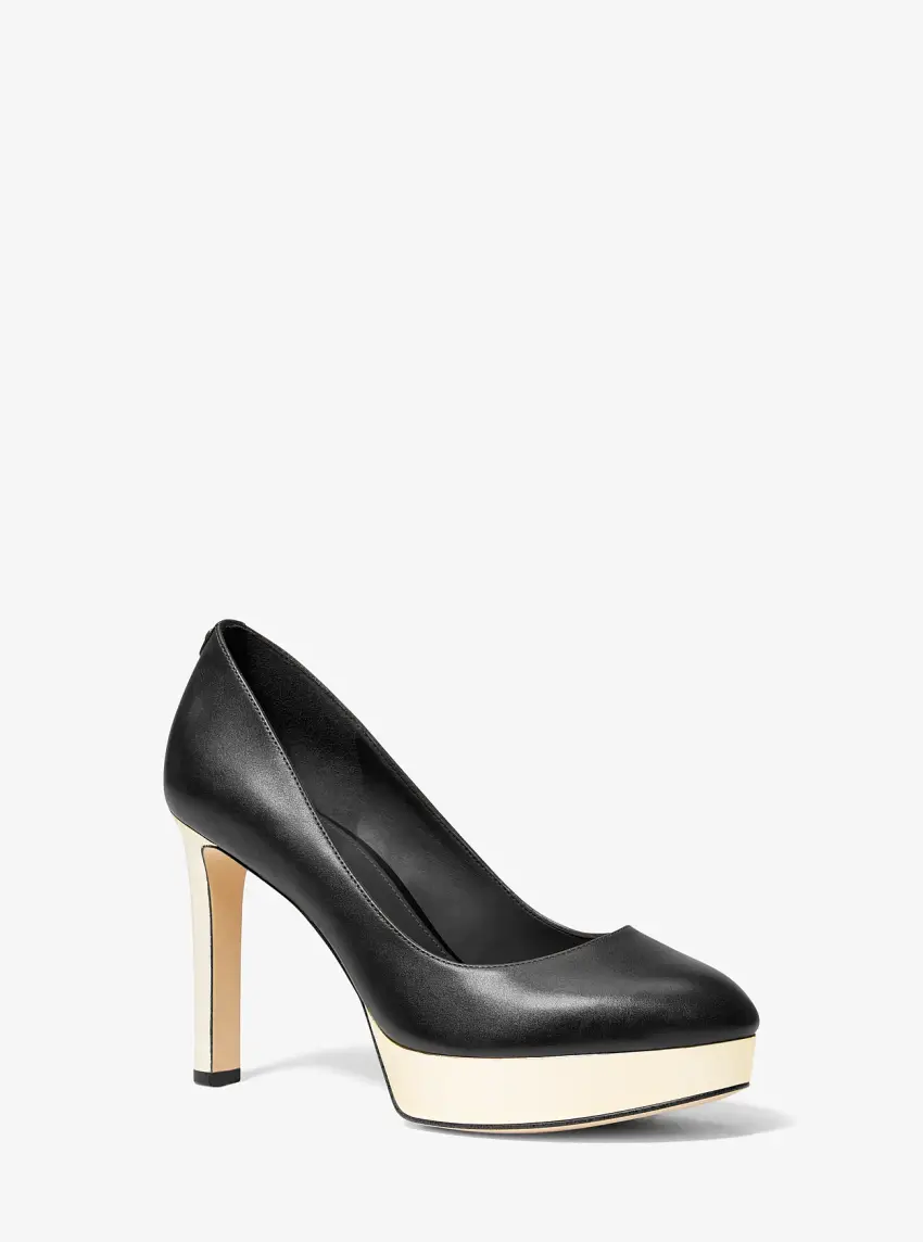 Chantal Leather Platform Pump
