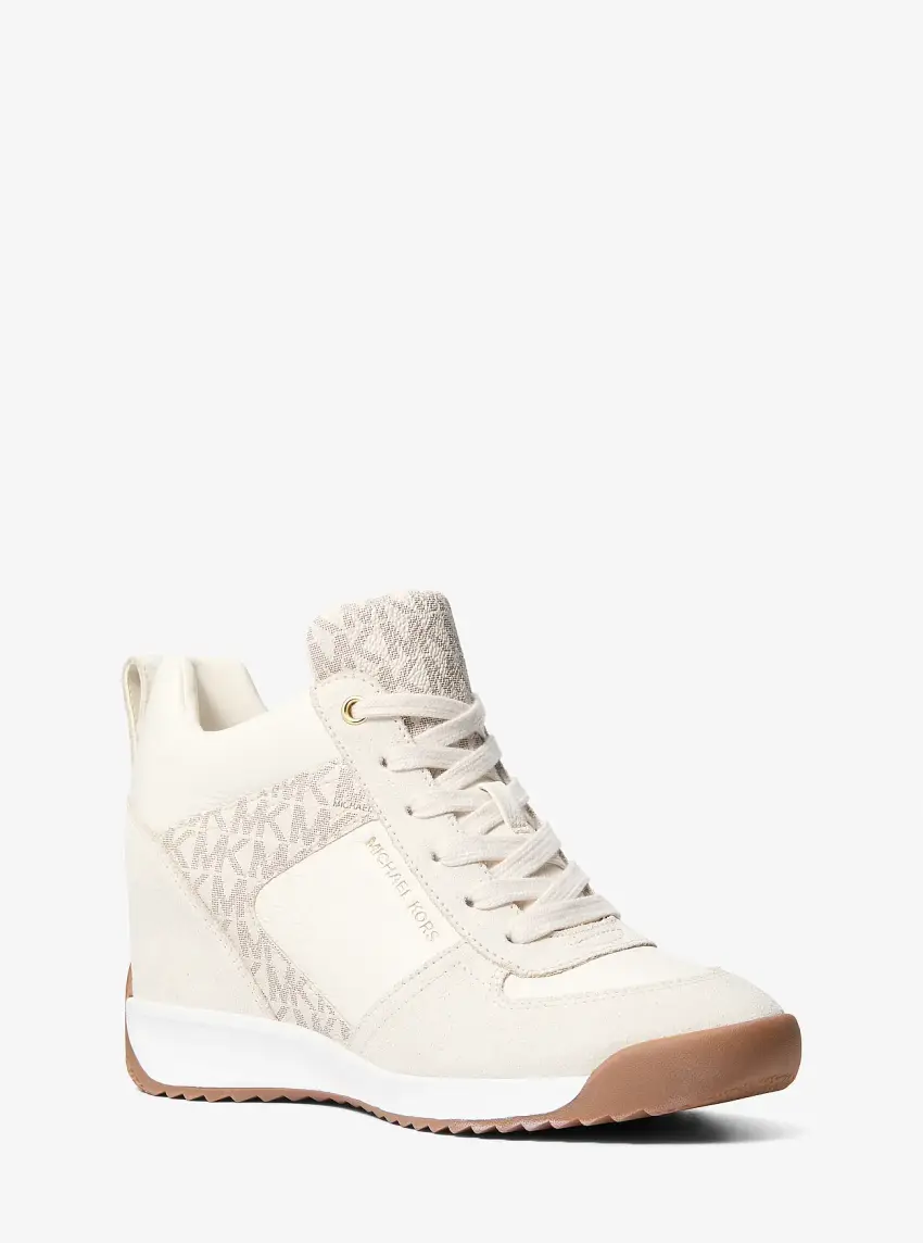 Nikko S2 Suede and Leather Wedge Trainer