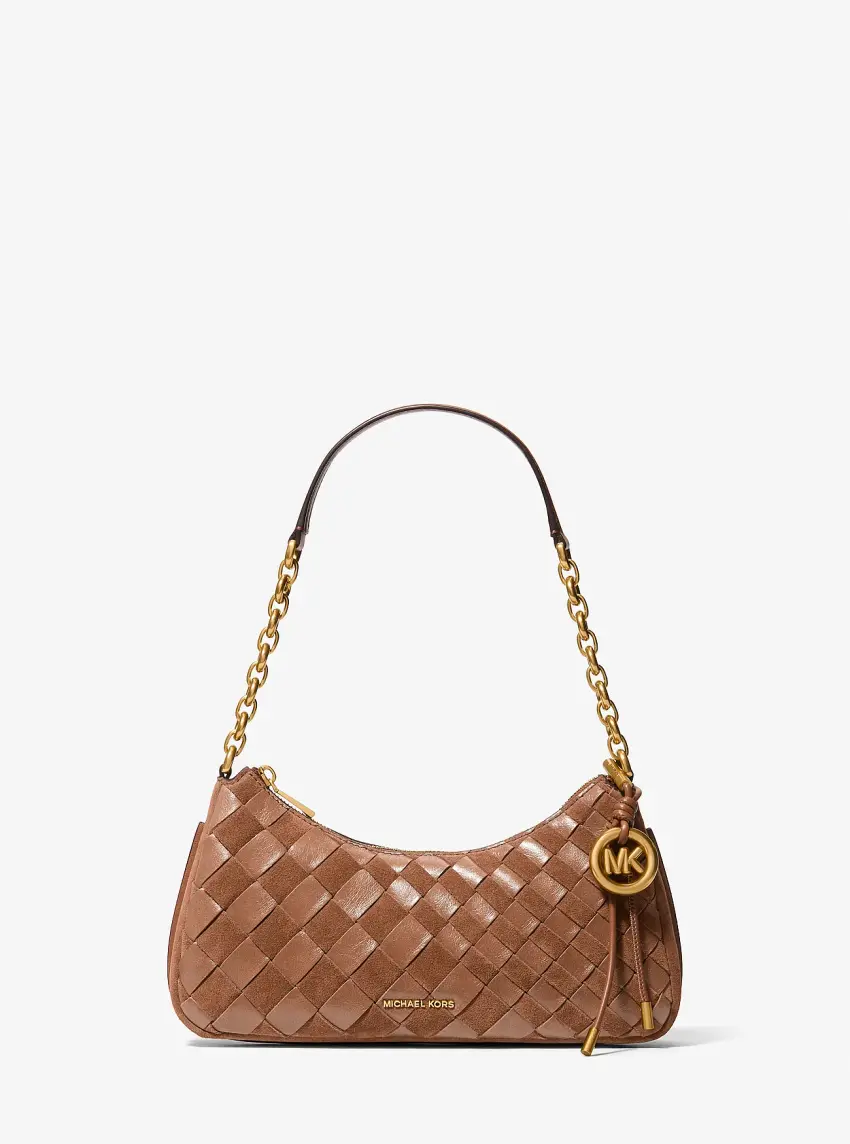Nolita Medium Hand-Woven Leather Chain Pochette